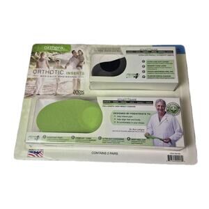 Orthera Orthotic Shoe Inserts Set of 2 Pairs, For Men 7.5-9 Or Women 8.5-10